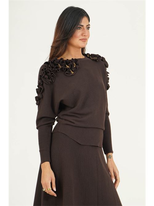 Maglia in viscosa elastica GM by Gai Mattiolo | GM4315MORO/CAMMELLO
